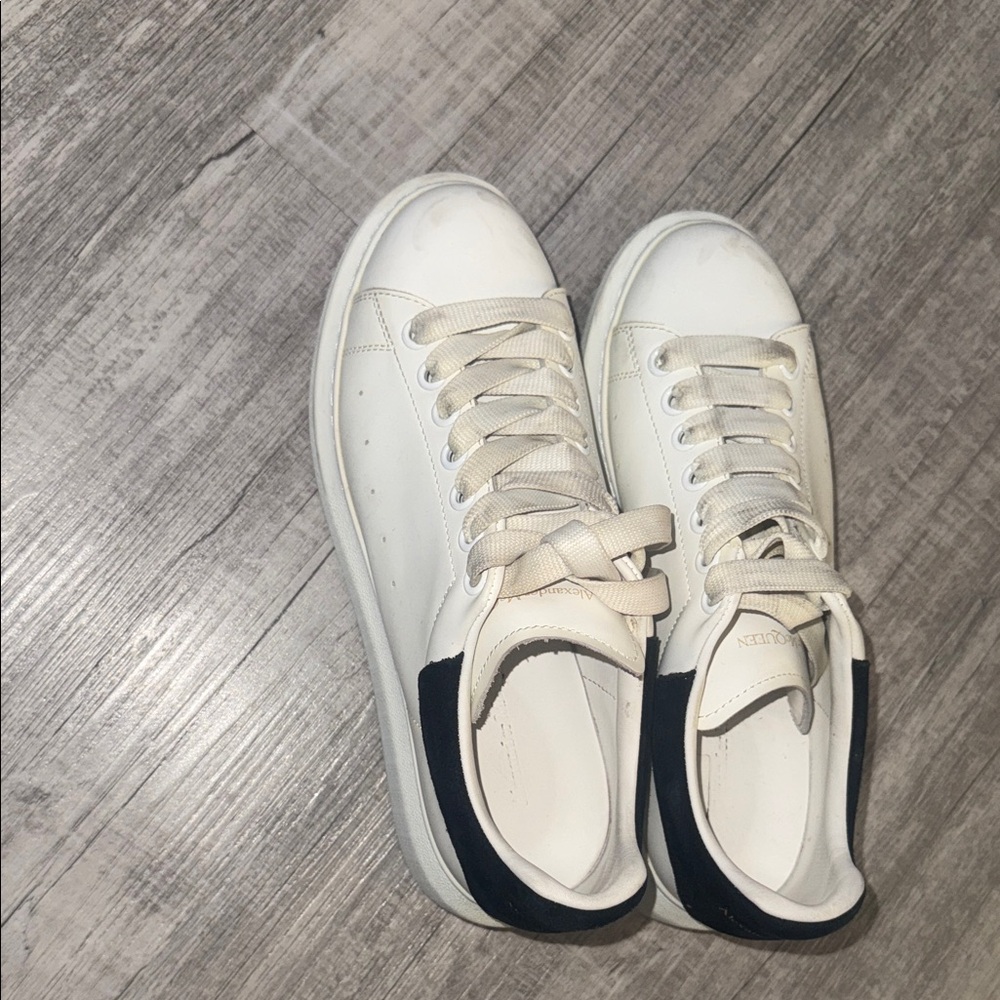 Alexander McQueen White and Black Men's Sneakers